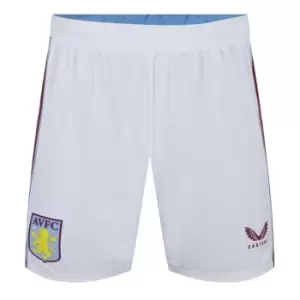 Castore Aston Villa Pro Home Shorts Adults 2022 2023 - White