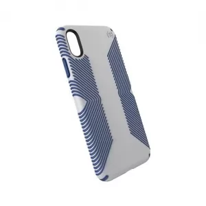 Speck Presidio Grip iPhone XS Max Blue Grey Phone Case IMPACTIUM Shock