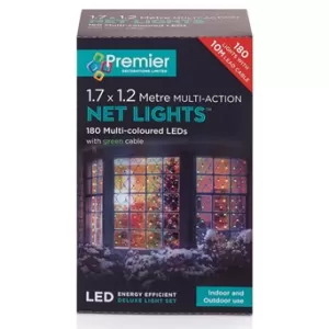 Premier 180-LED Net Lights - Multi-Coloured