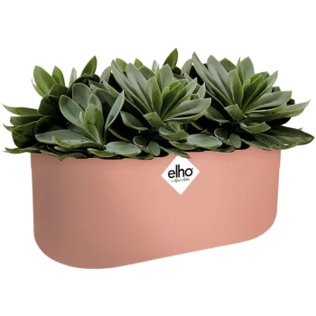 Flower Pot b.for Soft Duo 27 x 14 x 13cm Planter Plant Box Indoor Outdoor Plastic Rose Pink - Elho