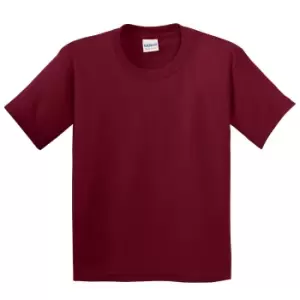 Gildan Childrens Unisex Heavy Cotton T-Shirt (Pack Of 2) (S) (Cardinal)