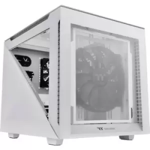 Thermaltake Divider 200 TG Snow Microtower PC casing White 2 built-in fans, Window, Dust filter