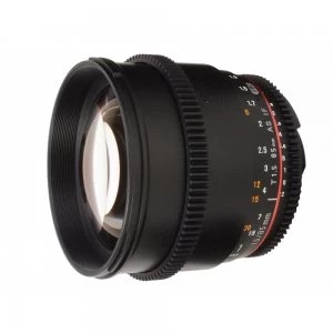 Samyang 85mm T1.5 VDSLR II Lens Canon EF Black