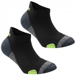 Karrimor 2 Pack Running Socks Junior - Black/Fluo
