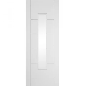 JELD-WEN Curated Simplicity Ladder White Primed Obscure Glazed Internal Door - 1981mm x 686mm (78 inch x 27 inch)