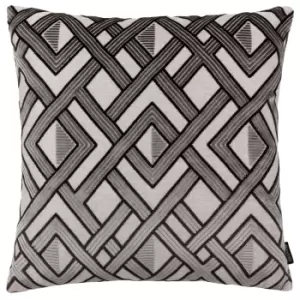 Henley Cushion Grey/Black, Grey/Black / 50 x 50cm / Polyester Filled
