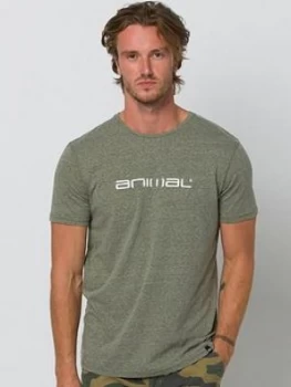 Animal Marrly Graphic Short Sleeve T-Shirt - Olive Size XS, Men