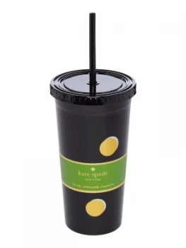 Kate Spade New York Scatter dot tumbler with straw