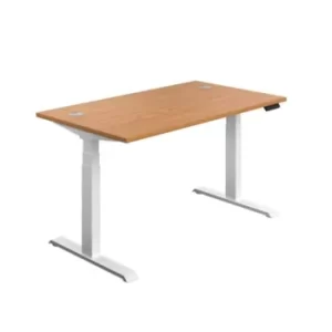 Economy Sit Stand Desk 1400 X 800 Nova Oak-White
