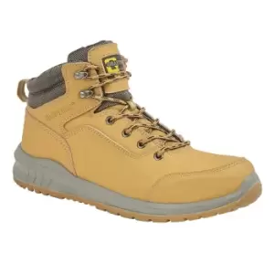 Grafters Mens Action Nubuck Safety Ankle Boots (10 UK) (Honey)