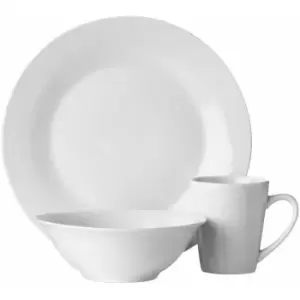 Premier Housewares 12pc White Porcelain Dinner Set