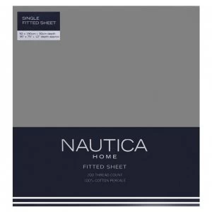 Nautica Fitted Sheet - Mid Grey