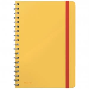 Leitz Cosy Notebook Soft Touch Ruled - Wirebound Warm Yellow
