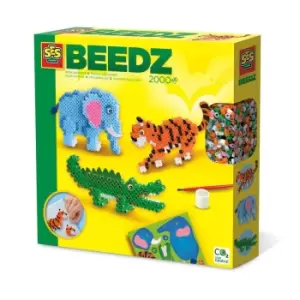 Beedz Safari Animals 2000 Iron-on Beads Mosaic Art Kit