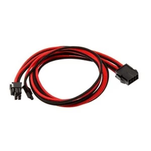 Phanteks 6 2-Pin PCIe Cable Extension 50cm - Sleeved Black & Red