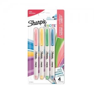 Sharpie S-Note Assorted Pack 4 2138234