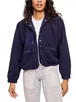FREE PEOPLE Movement Hit The Slopes Jacket - Navy, Size S, Women