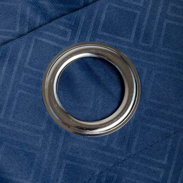 Essential Living Amond Eyelet Ring Top Curtains Blue 167cm x 137cm