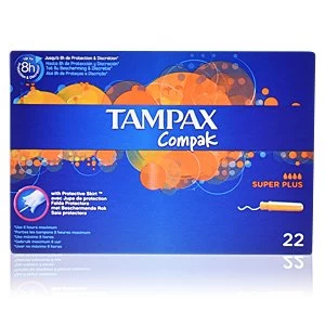 TAMPAX COMPAK tampon super plus 22 uds