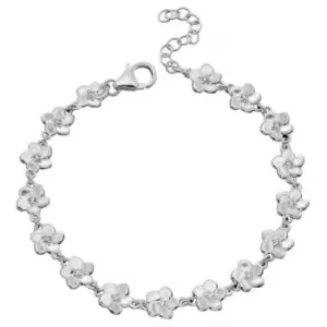 Elements Silver 3D Cherry Blossom With CZ Centre Bracelet B5177C