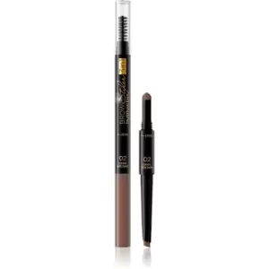 Eveline Cosmetics Brow Styler Precise Eyebrow Pencil 3 in 1 Shade 02 Dark Brown 1,2 g