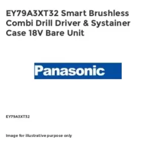 Panasonic EY79A3XT32 Smart Brushless Combi Drill Driver & Systainer Case 18V Bar