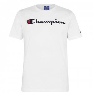 Champion Chest Logo T Shirt - White WW001
