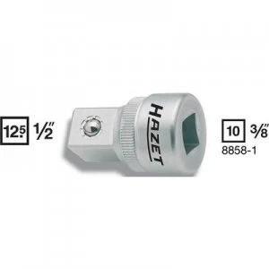 Hazet 8858-1 Bit adapter Drive (screwdriver) 3/8 (10 mm) Downforce 1/2 (12.5 mm) 36mm