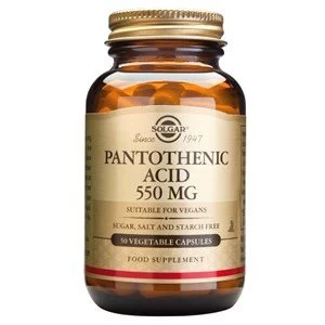 Solgar Pantothenic Acid 550 mg Vegetable Capsules 50 Caps