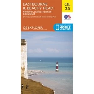 Ordnance Survey Explorer OL25 Eastbourne & Beachy Head Map With Digital Version
