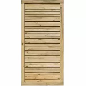 Rowlinson 3x6ft Cheshire Contemporary Screen Gate Pack of 3, Natural