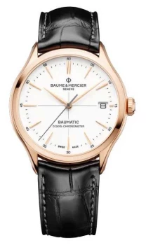 Baume & Mercier M0A10469 Clifton Baumatic Black Leather Watch