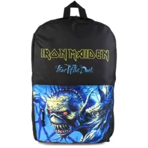 Rock Sax Fear Iron Maiden Backpack (One Size) (Black/Blue)