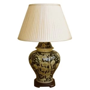 Ceramic Embossed Lamp, Regal Design 67cm
