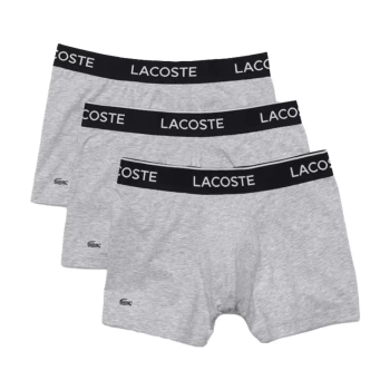 Lacoste 3 Pack Grey & Black Boxers- Small to XXL Size: Large