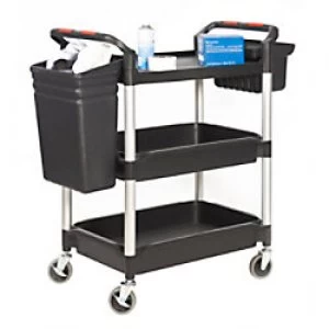 GPC Shelf Trolley Black Lifting Capacity Per Shelf: 50kg 490mm x 1030mm x 1100mm