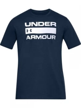 Urban Armor Gear Mens Team Issue Wordmark T Shirt Blue