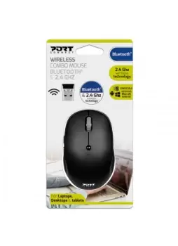 Port Designs 900709 mouse Ambidextrous RF Wireless + Bluetooth...