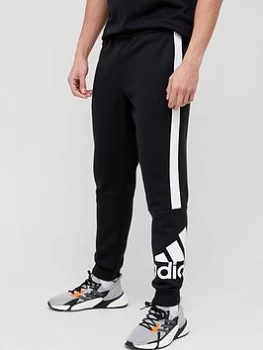 adidas Essentials Colourblock Pants - Black/White, Size S, Men
