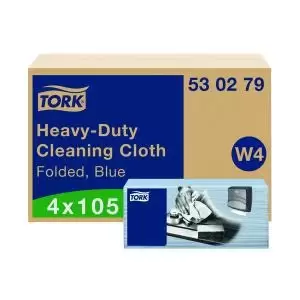 Tork Heavy Duty Cleaning Cloths 105 Sheets Pack of 4 530279 SCA18320