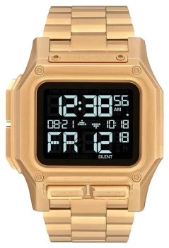 Nixon Regulus SS All Gold Digital Gold IP Steel Watch