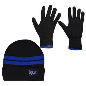 Everlast Glove and Hat Set Junior - Black/Blue