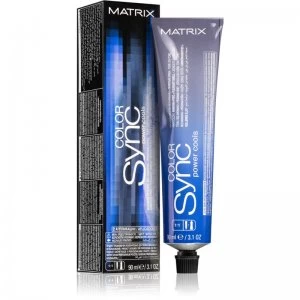 Matrix Color Sync Power Cools Permanent Hair Dye Shade 7VA Medium Blond Violet Ash 90ml