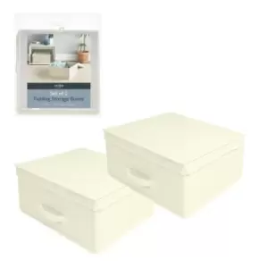 Anika 2 Pack Storage Box - Cream