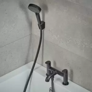 Vernis Blend Bathroom Bath Shower Mixer Tap Twin Lever Modern Black - Black - Hansgrohe