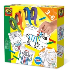 SES CREATIVE Childrens I Learn to Stick Kit, 3 to Six Years, Multi-colour (14810)