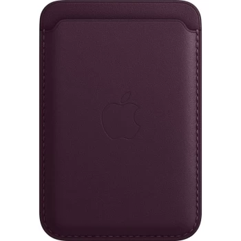 Apple Leather Wallet with Magsafe for iPhone 13 - Dark Cherry