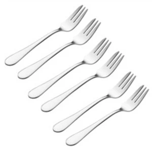 Viners Select 18.0 Stainless Steel Pastry Forks Set of 6 Silver 2.5 x 20 x 23.1 cm