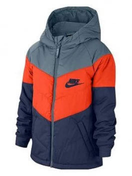 Boys, Nike Unisex Childrens NSW Synthetic Fill Jacket - Blue/Navy, Blue/Navy, Size S