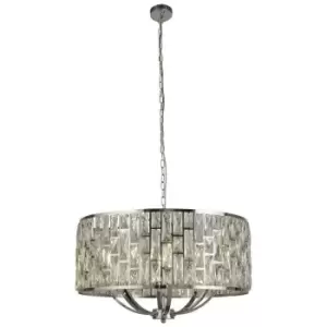 Searchlight Lighting - Searchlight BIJOU - 8 Light Chrome Ceiling Pendant with Crystal Glass